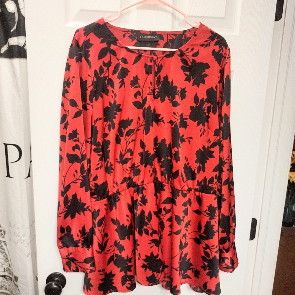 Lane Bryant Women's top floral print